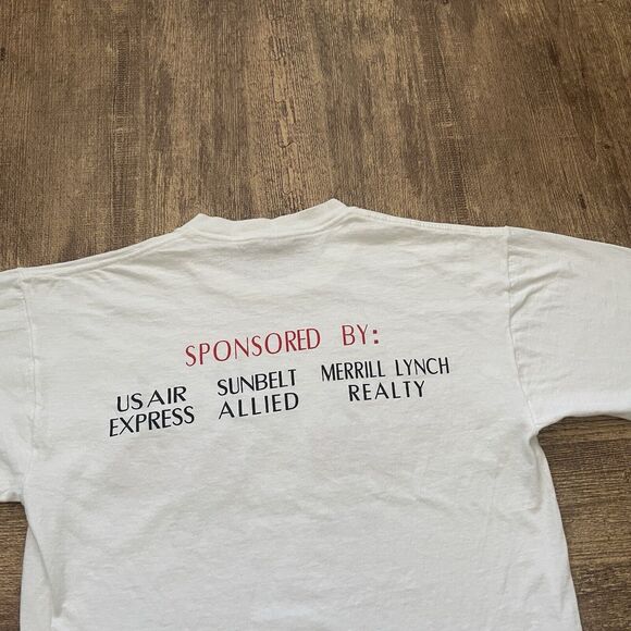 Vintage Wake Forest University T-Shirt Size M 1990s White Basketball NCAA - Picture 6 of 6